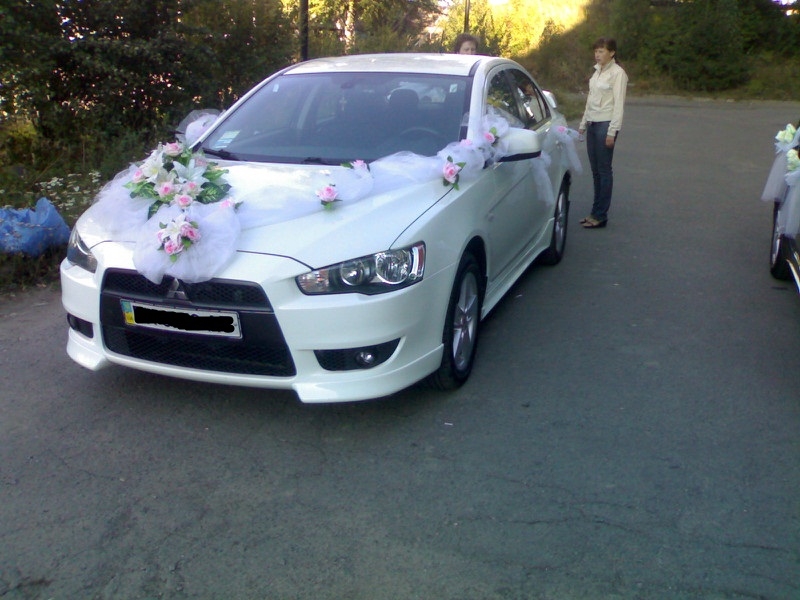 Mitsubishi Lancer X _ черный и белый_*046* - изображениe 3