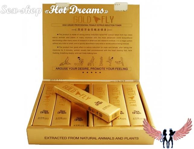 Женский возбудитель в каплях Gold Fly Золотая мушка 1 шт - изображениe 2