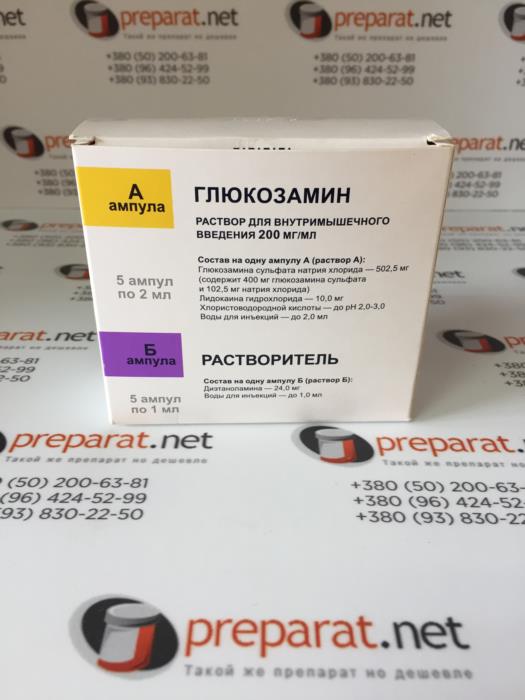 ГЛЮКОЗАМИН 200 мгмл с растворителем - изображениe 2