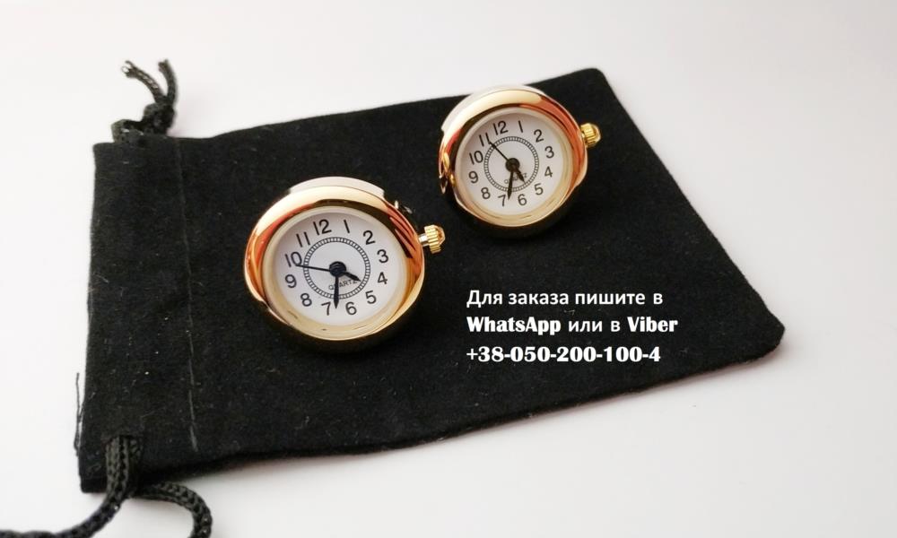 Запонки часы Quartz оригинальные запонки золотые серебро римский циферблат Настоящие часы - изображениe 5