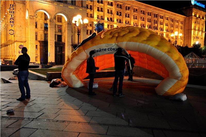 Надувная палатка Иглу Igloo inflatable tent украинского производства - изображениe 3