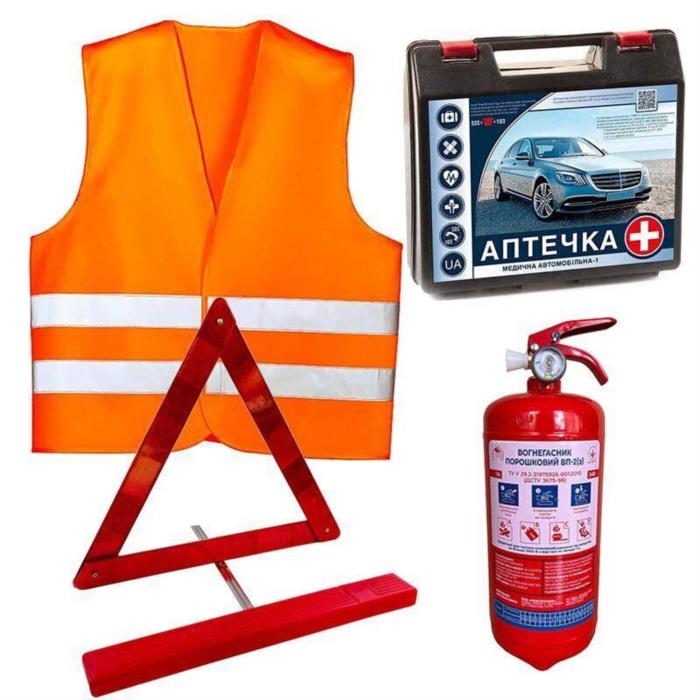 Автомобільні комплекти безпеки ВП-1 та ВП-2  сертифікований захист за вимогами ПДР України - изображениe 2