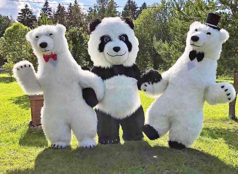 Надувний костюм Білий Ведмідь від виробника - изображениe 2