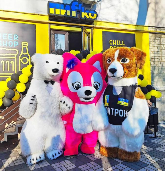 Надувний костюм Білий Ведмідь від виробника - изображениe 4