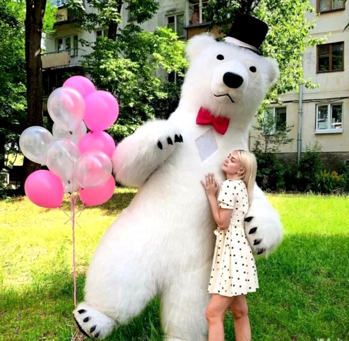 Белый медведь Днепр аниматор мишка ПандаСтичЗайка заказ поздравления - изображениe 6