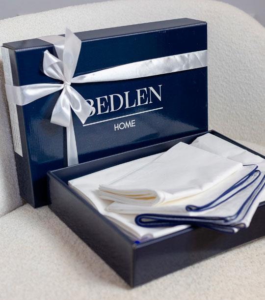 Новое постельное белье из перкаля Premium White с доставкой от Bedlen