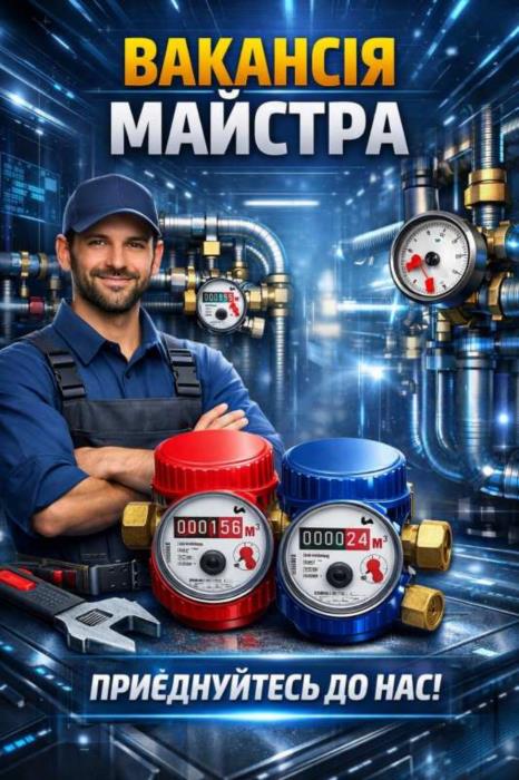 Потрібен майстер зі встановлення лічильників води