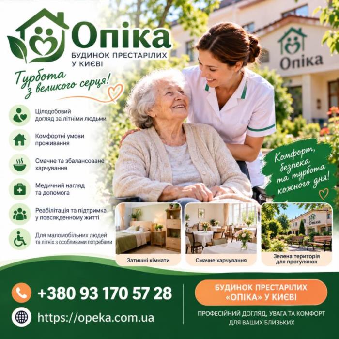 Будинок престарілих Опіка у Киві  турботливий догляд за літніми людьми